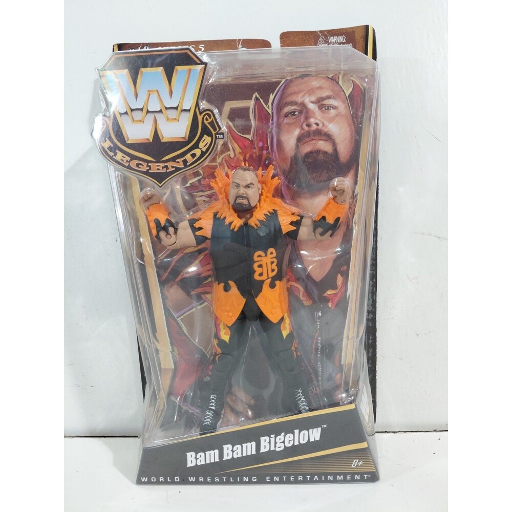 Mattel WWE Legends Series 5 Bam Bam Bigelow Wrestling Action Figure w/box